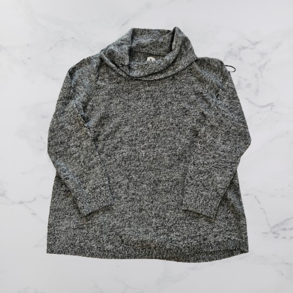 DC Jeans Size X Split Sleeve Cowl Neck Sweater